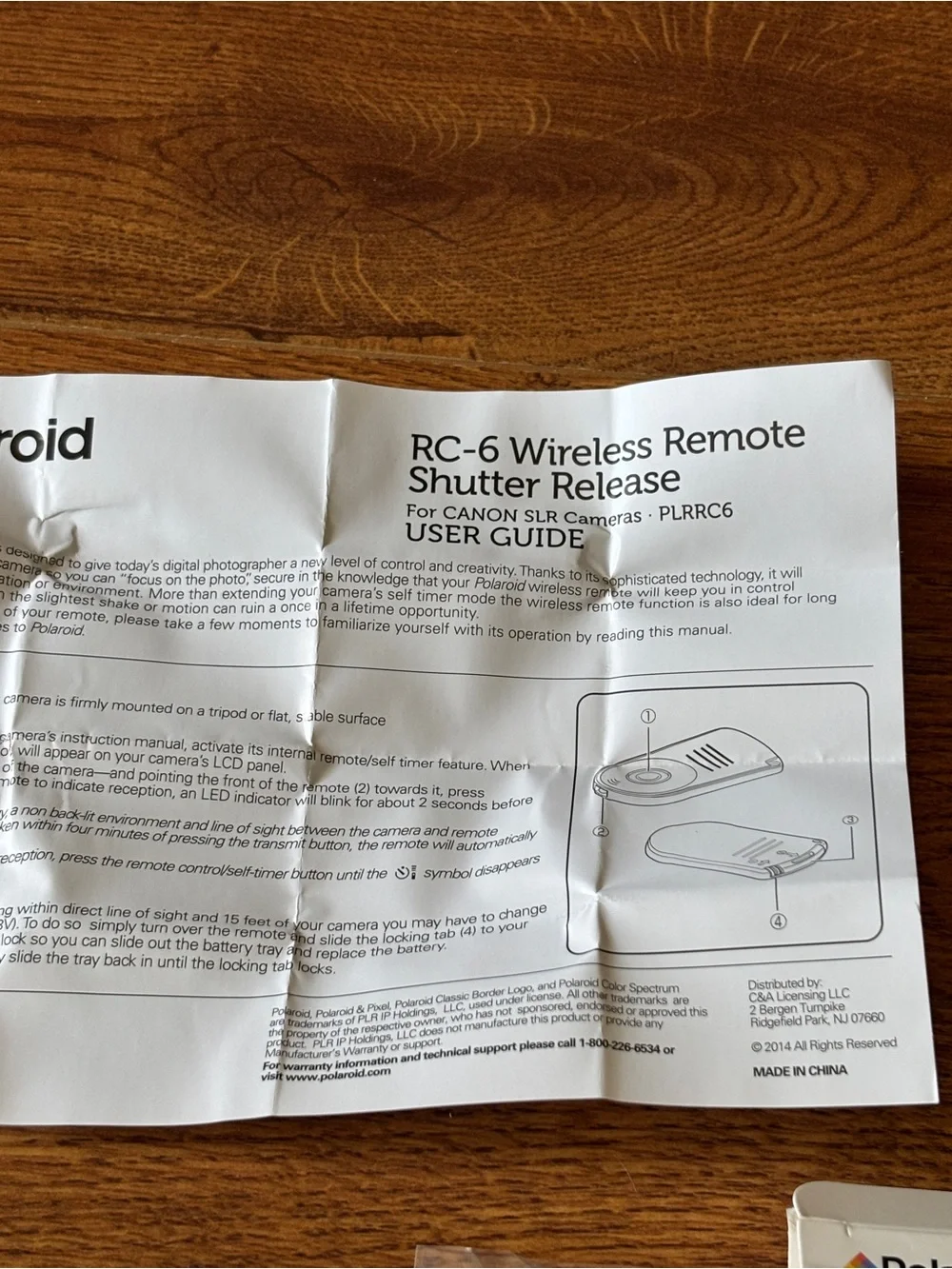 Polaroid RC-6 Wireless Remote Shutter Release
